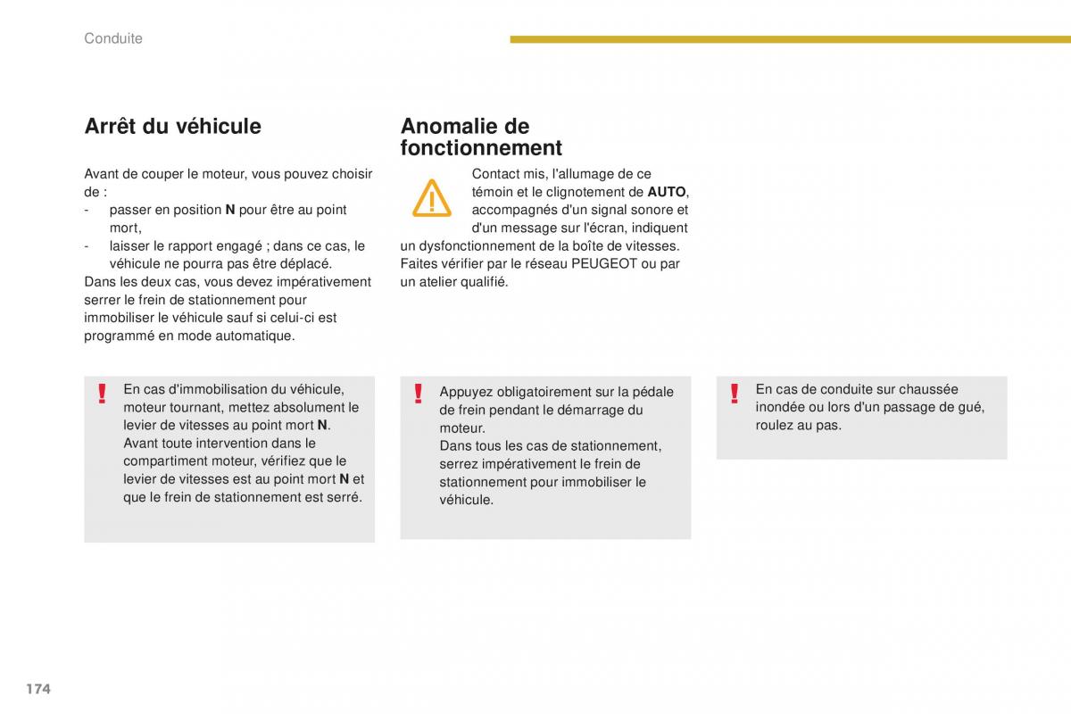 manual Peugeot 5008 FL manuel du proprietaire / page 176