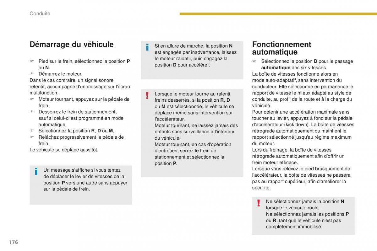 manual Peugeot 5008 FL manuel du proprietaire / page 178