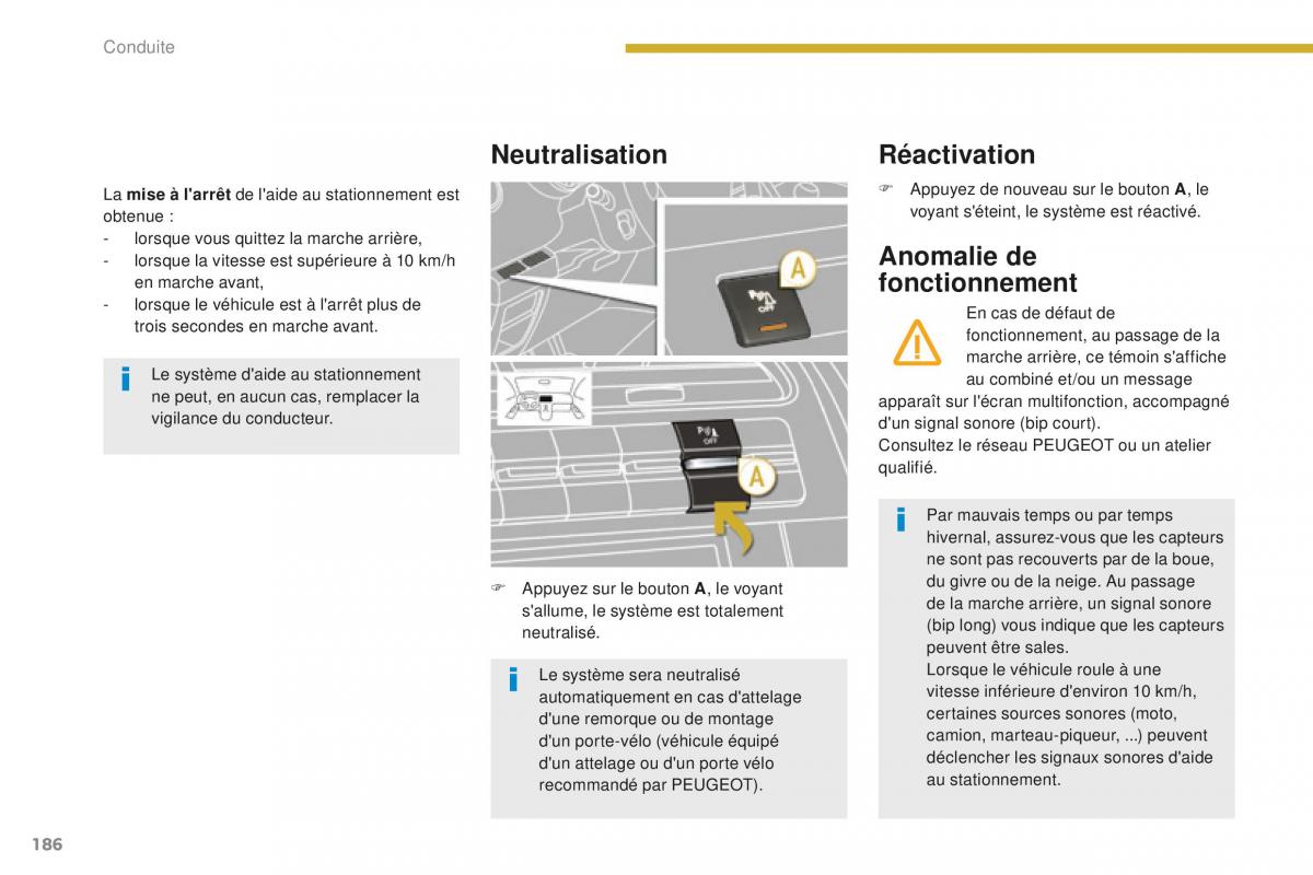 manual Peugeot 5008 FL manuel du proprietaire / page 188