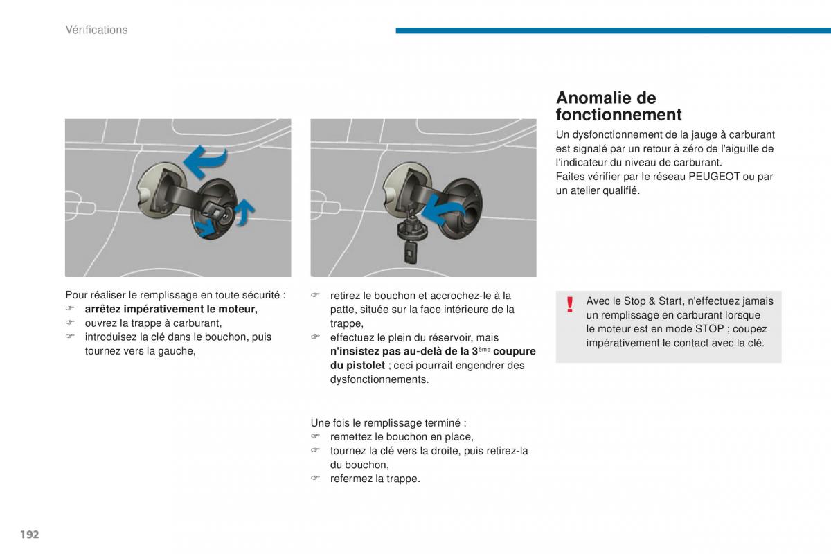 manual Peugeot 5008 FL manuel du proprietaire / page 194