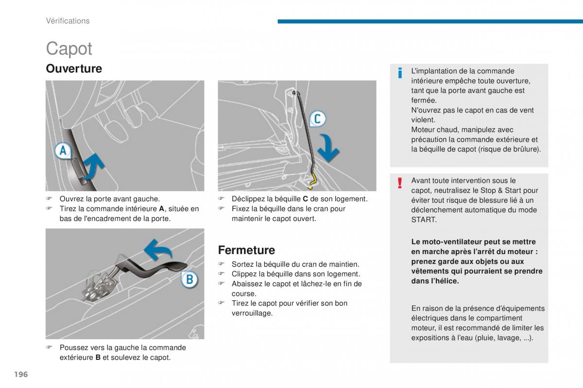 manual Peugeot 5008 FL manuel du proprietaire / page 198