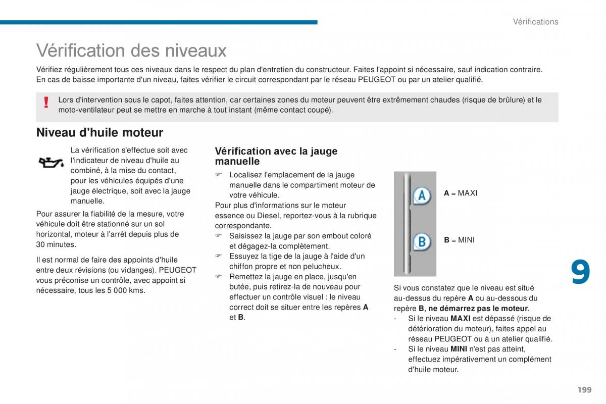 manual Peugeot 5008 FL manuel du proprietaire / page 201