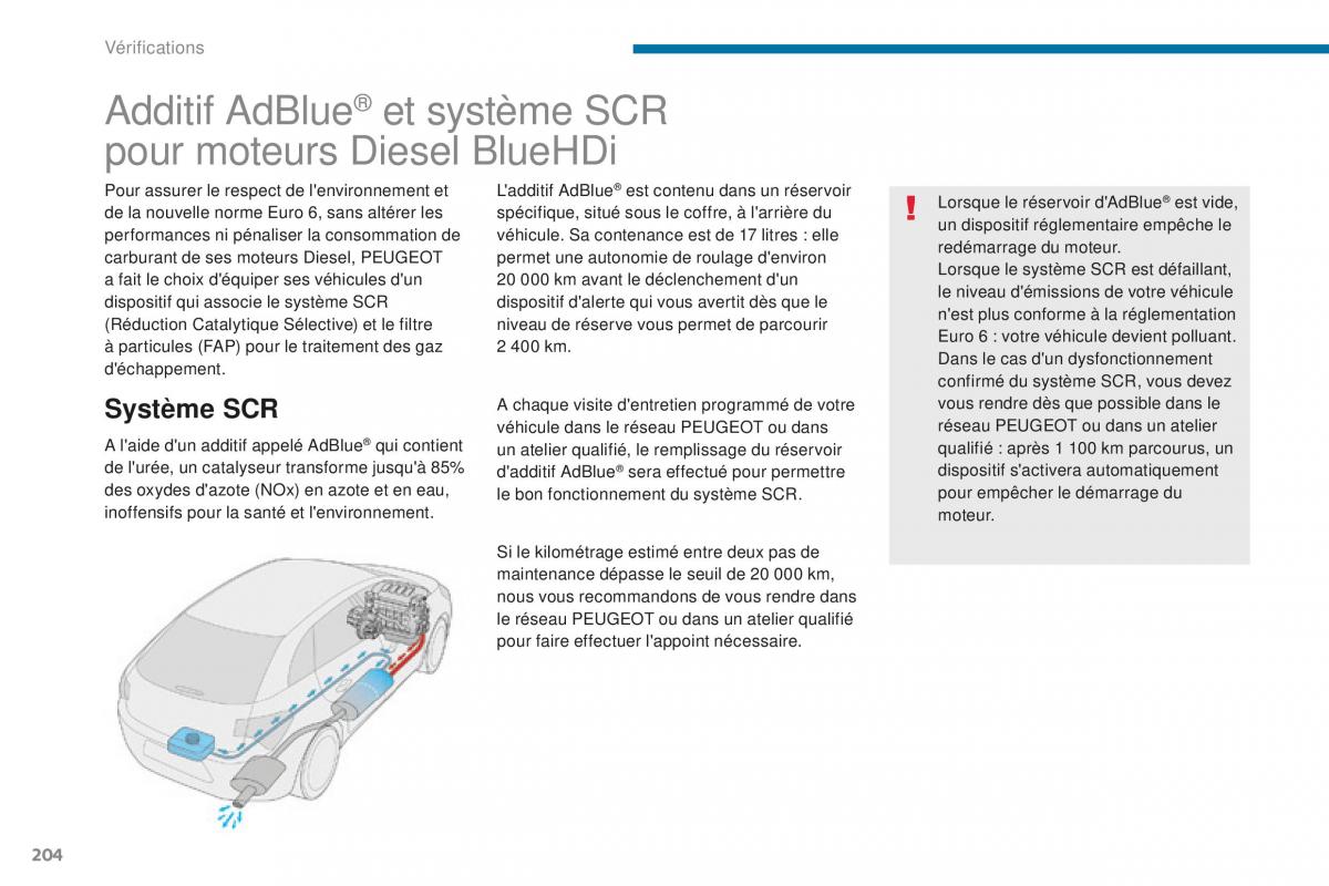 manual Peugeot 5008 FL manuel du proprietaire / page 206