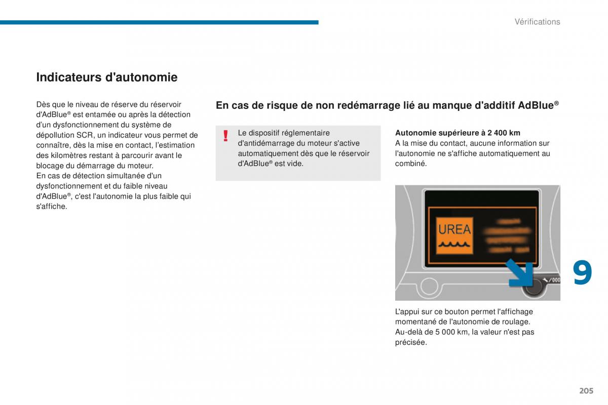 manual Peugeot 5008 FL manuel du proprietaire / page 207