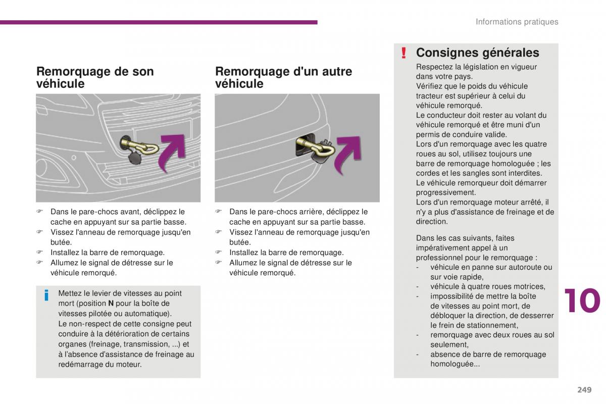 manual Peugeot 5008 FL manuel du proprietaire / page 251