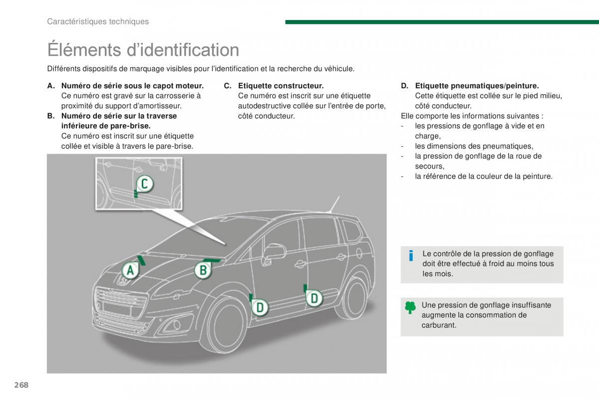 manual Peugeot 5008 FL manuel du proprietaire / page 270