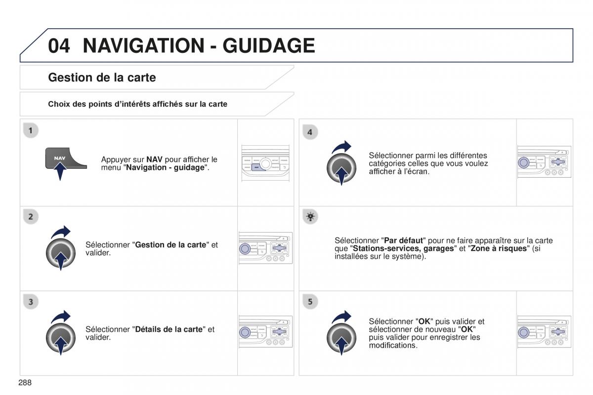 manual Peugeot 5008 FL manuel du proprietaire / page 290