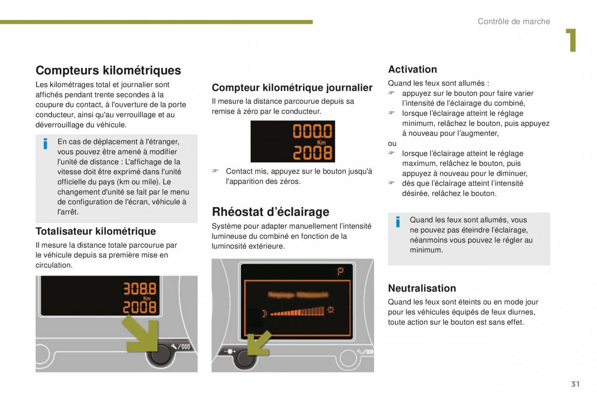 manual Peugeot 5008 FL manuel du proprietaire / page 33