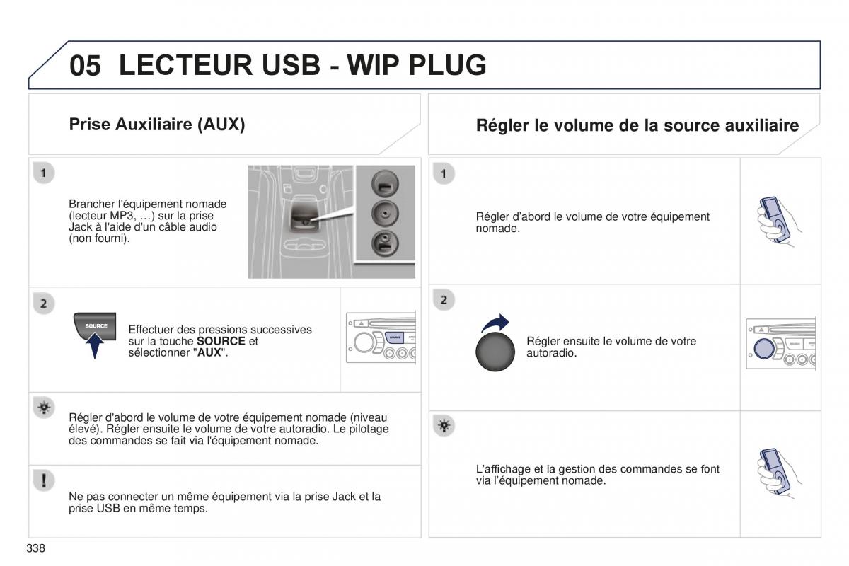 manual  Peugeot 5008 FL manuel du proprietaire / page 340