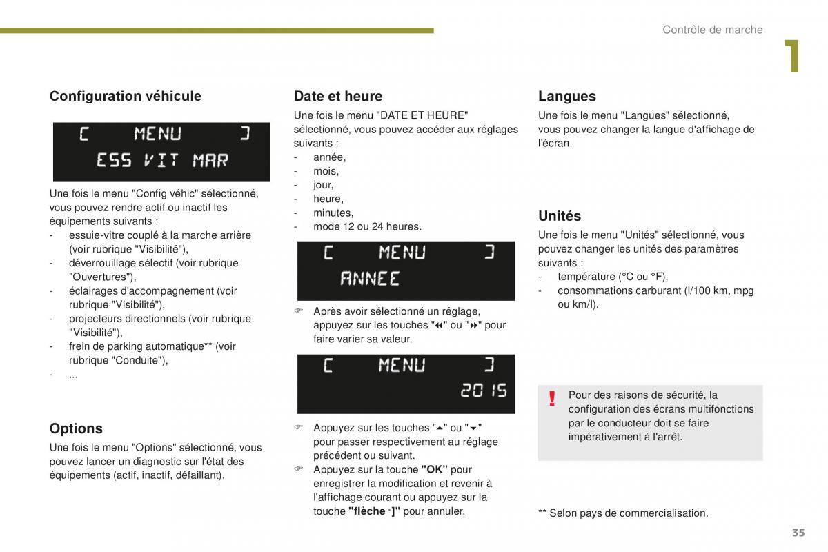 manual Peugeot 5008 FL manuel du proprietaire / page 37