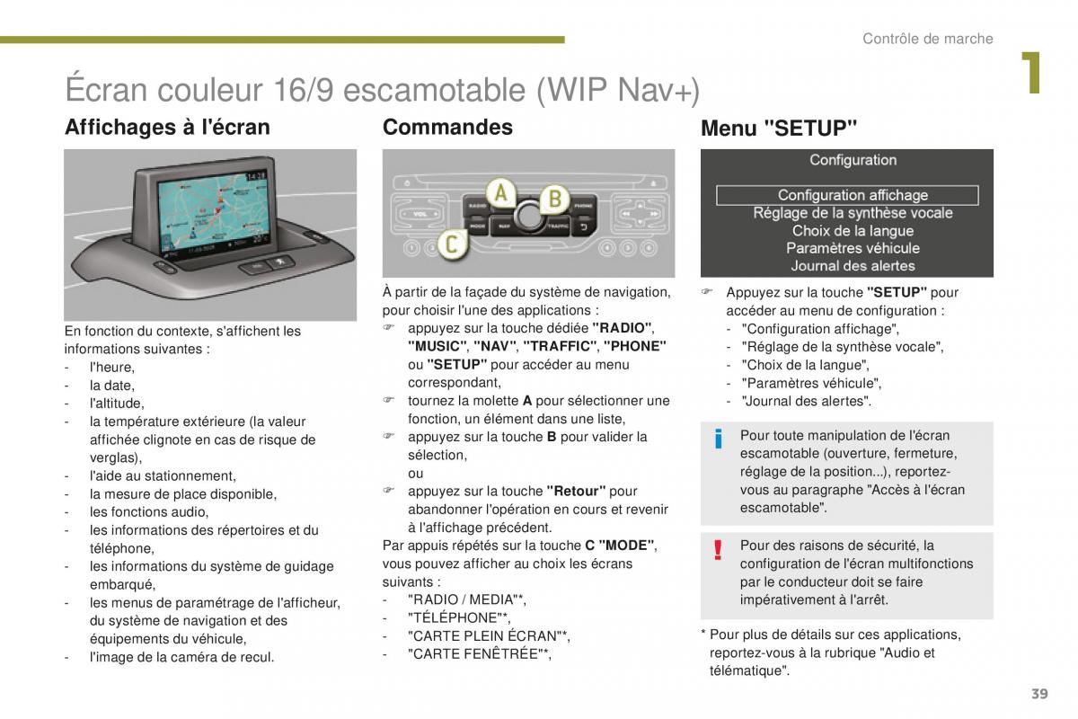 manual Peugeot 5008 FL manuel du proprietaire / page 41