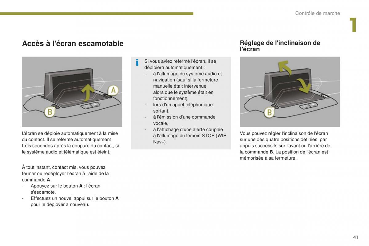 manual Peugeot 5008 FL manuel du proprietaire / page 43