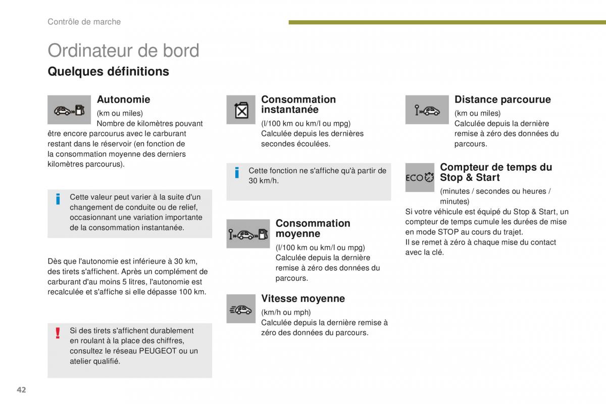 manual Peugeot 5008 FL manuel du proprietaire / page 44