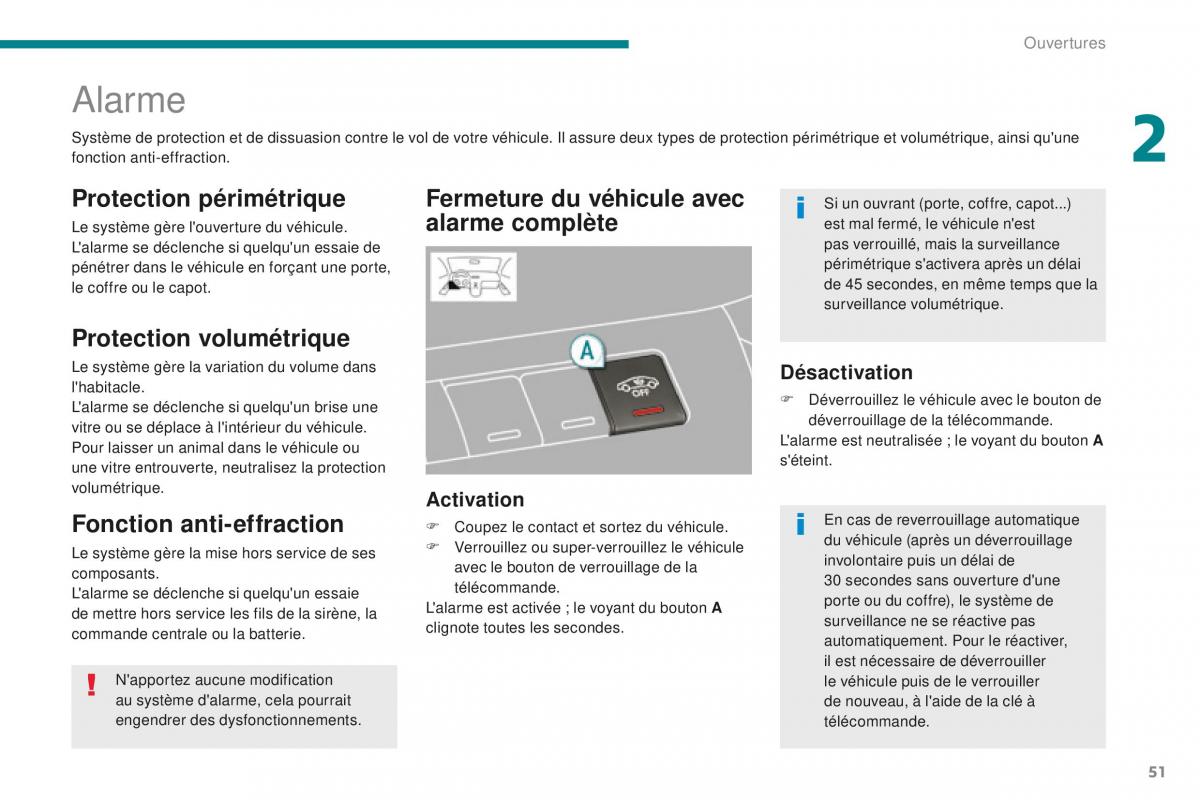 manual Peugeot 5008 FL manuel du proprietaire / page 53