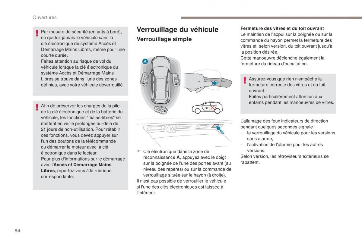 manual Peugeot 5008 FL manuel du proprietaire / page 56