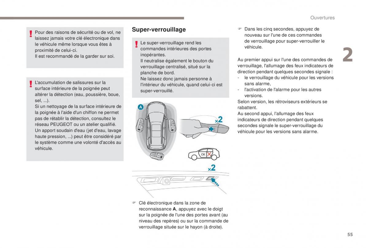 manual Peugeot 5008 FL manuel du proprietaire / page 57