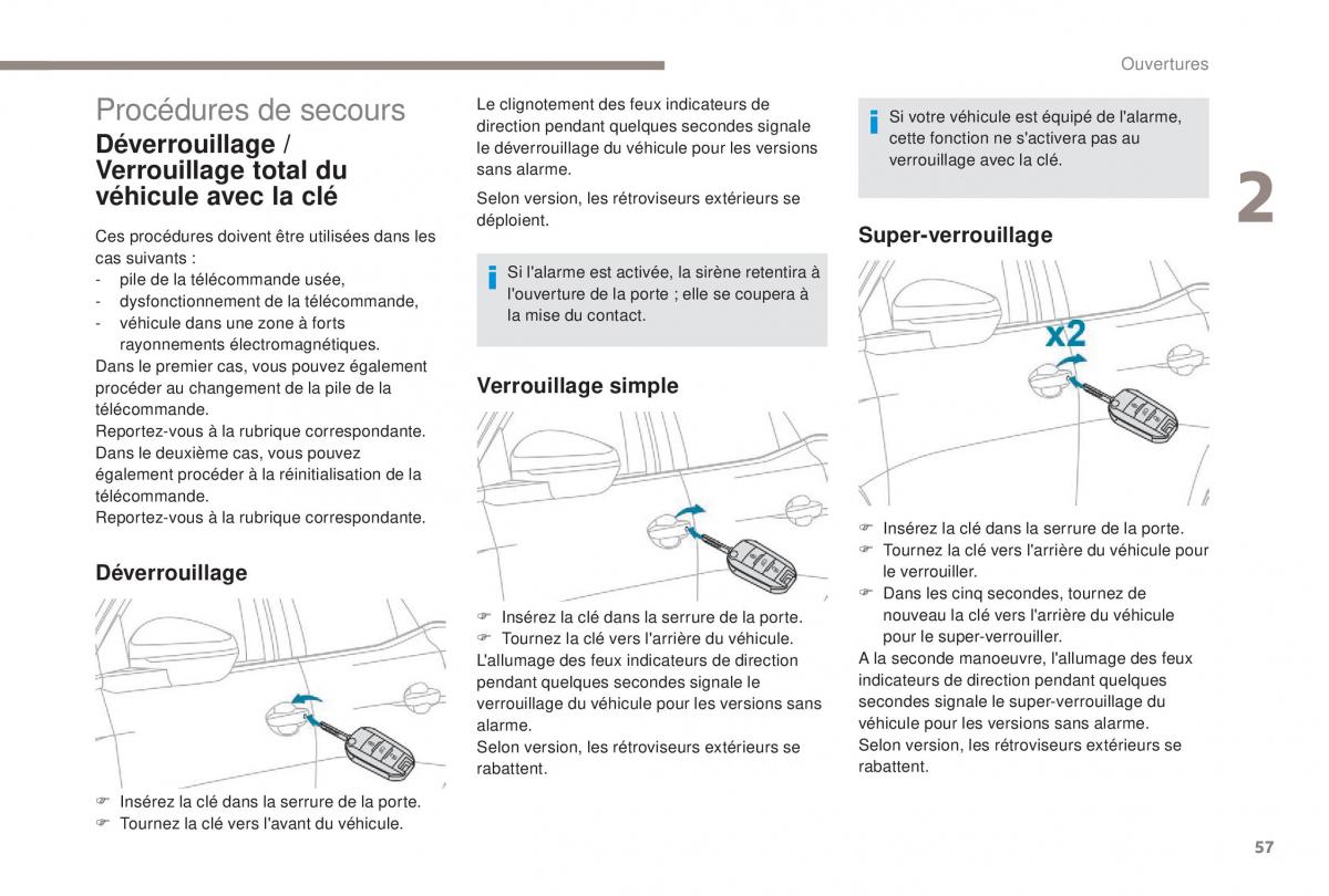 manual Peugeot 5008 FL manuel du proprietaire / page 59