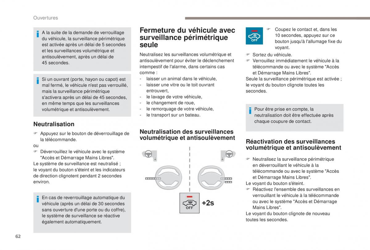 manual Peugeot 5008 FL manuel du proprietaire / page 64