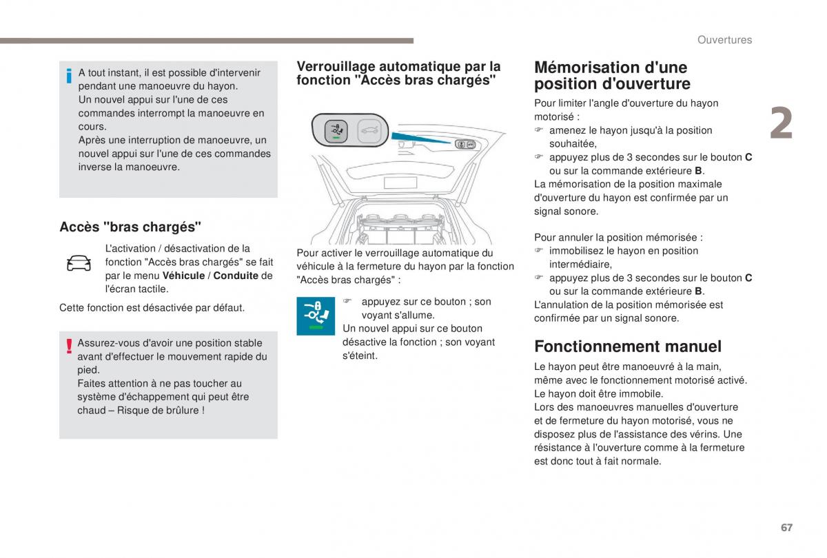 manual Peugeot 5008 FL manuel du proprietaire / page 69