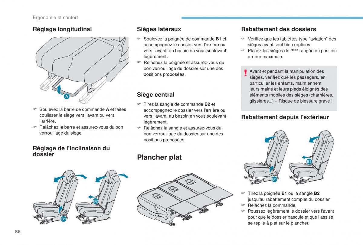 manual Peugeot 5008 FL manuel du proprietaire / page 88