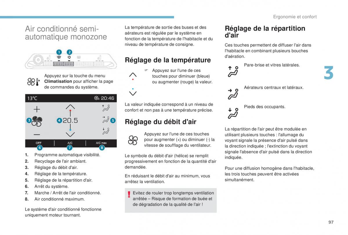 manual Peugeot 5008 FL manuel du proprietaire / page 99