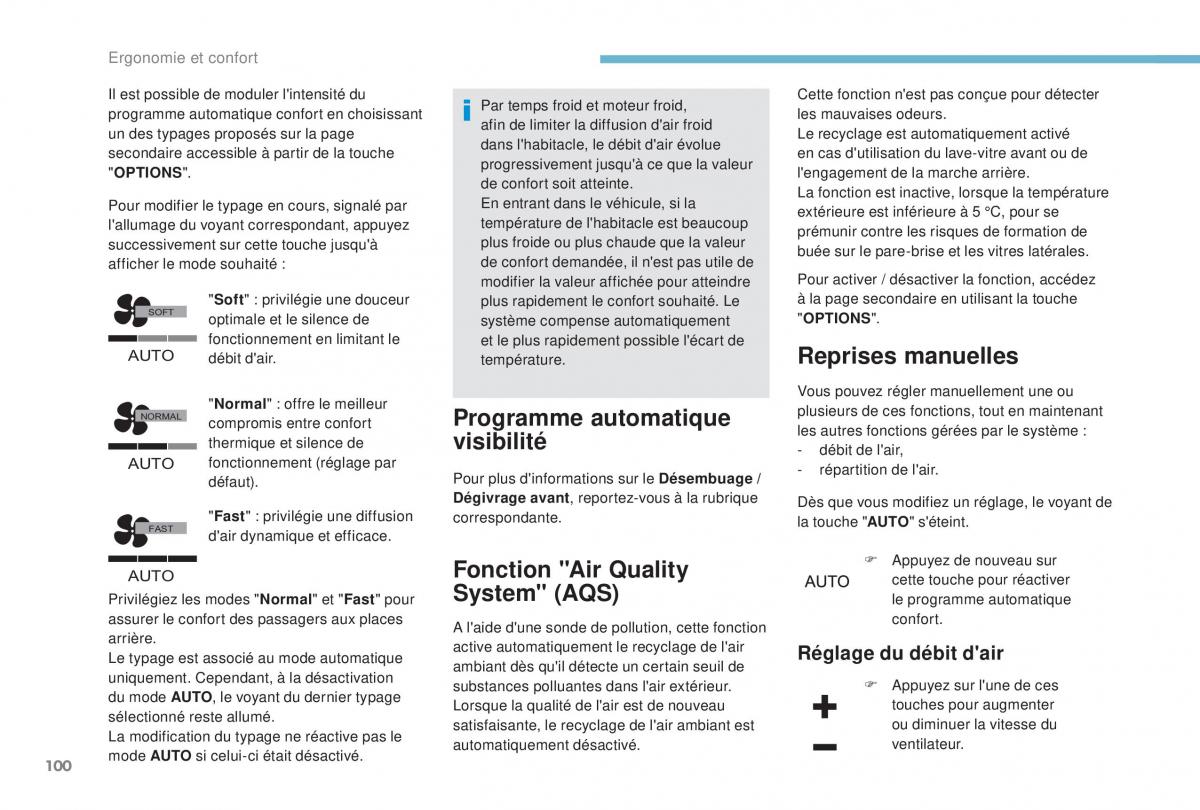 manual Peugeot 5008 FL manuel du proprietaire / page 102