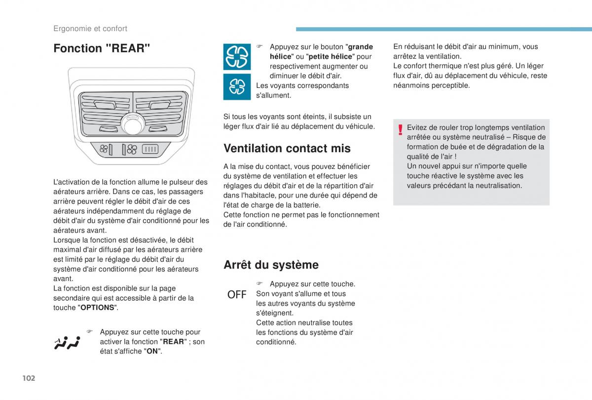 manual Peugeot 5008 FL manuel du proprietaire / page 104