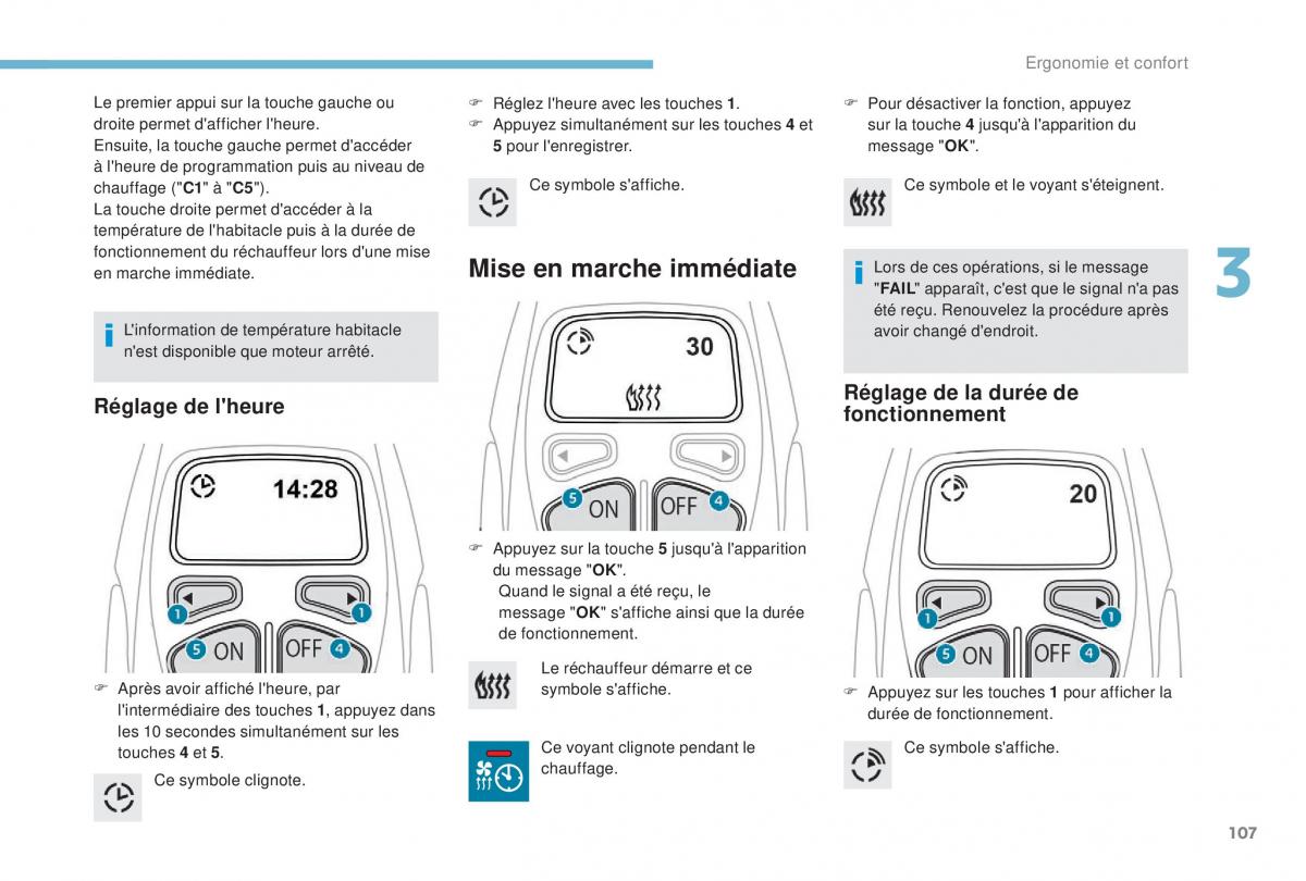 manual Peugeot 5008 FL manuel du proprietaire / page 109