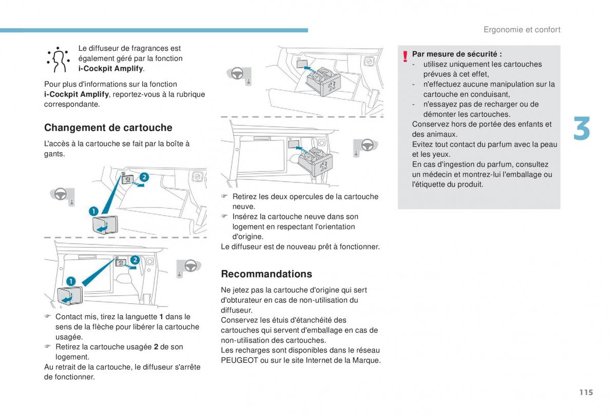 manual Peugeot 5008 FL manuel du proprietaire / page 117