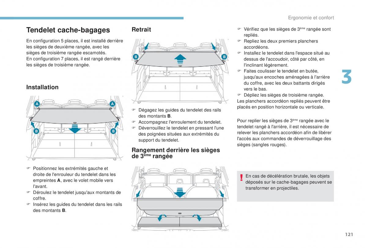 manual Peugeot 5008 FL manuel du proprietaire / page 123