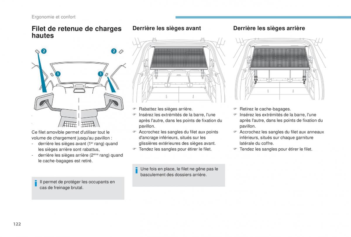 manual Peugeot 5008 FL manuel du proprietaire / page 124