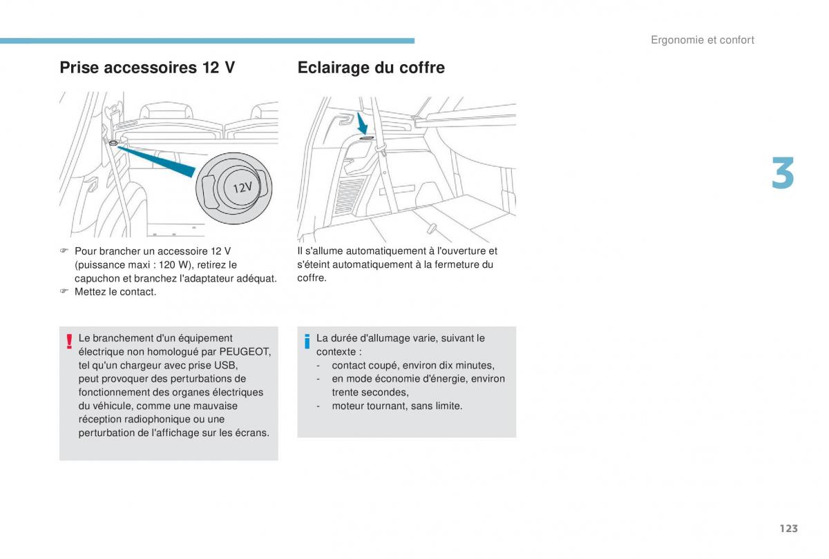 manual Peugeot 5008 FL manuel du proprietaire / page 125