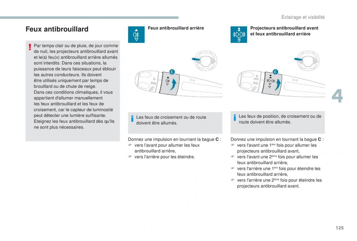 manual Peugeot 5008 FL manuel du proprietaire / page 127