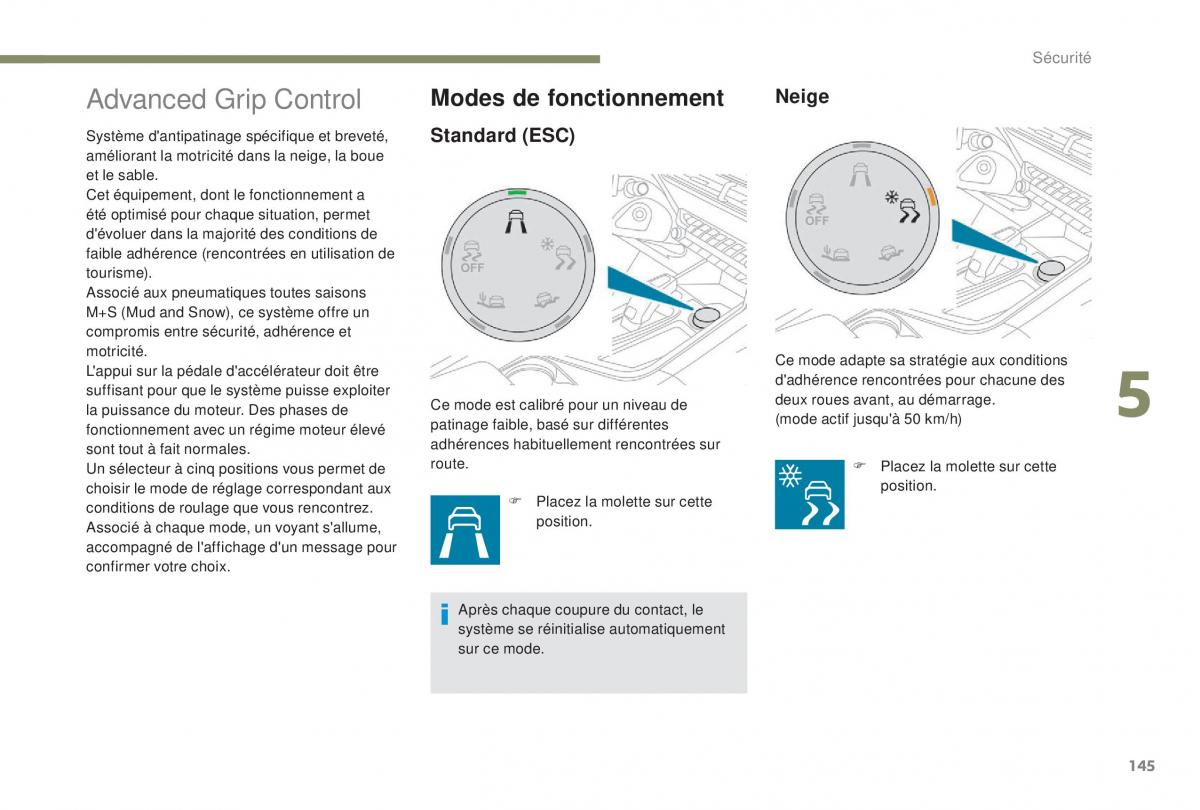 manual Peugeot 5008 FL manuel du proprietaire / page 147