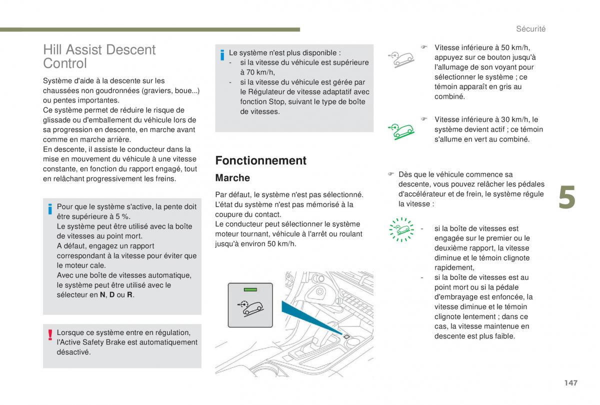 manual Peugeot 5008 FL manuel du proprietaire / page 149