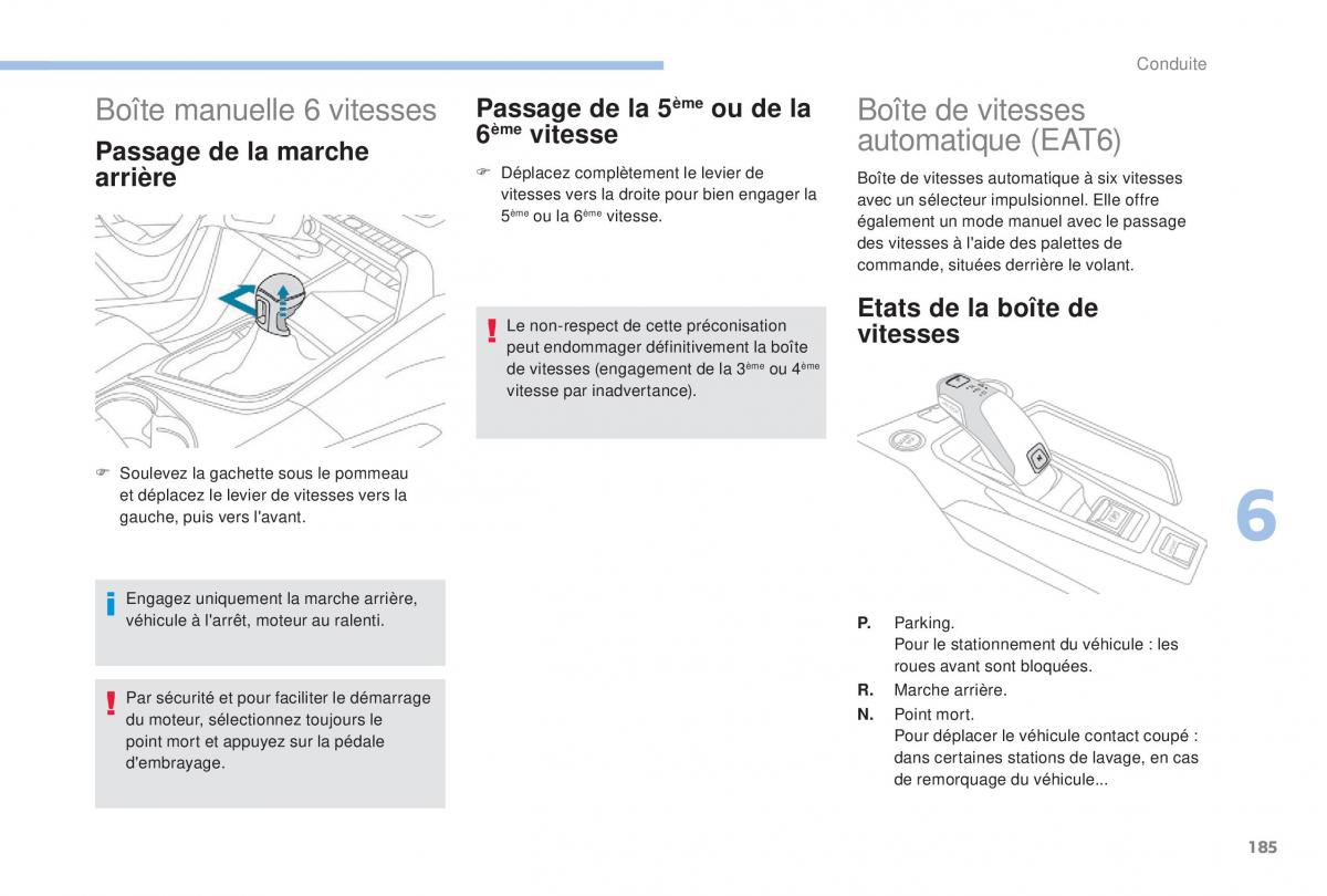 manual Peugeot 5008 FL manuel du proprietaire / page 187