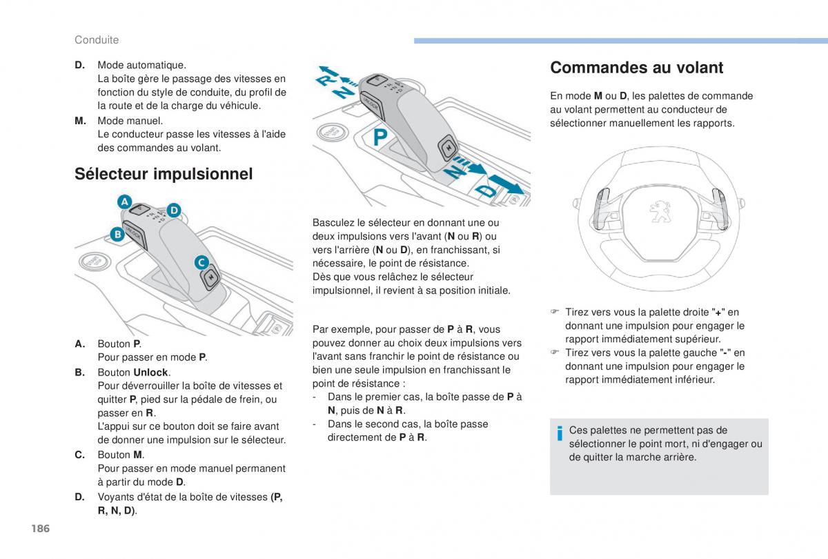 manual Peugeot 5008 FL manuel du proprietaire / page 188