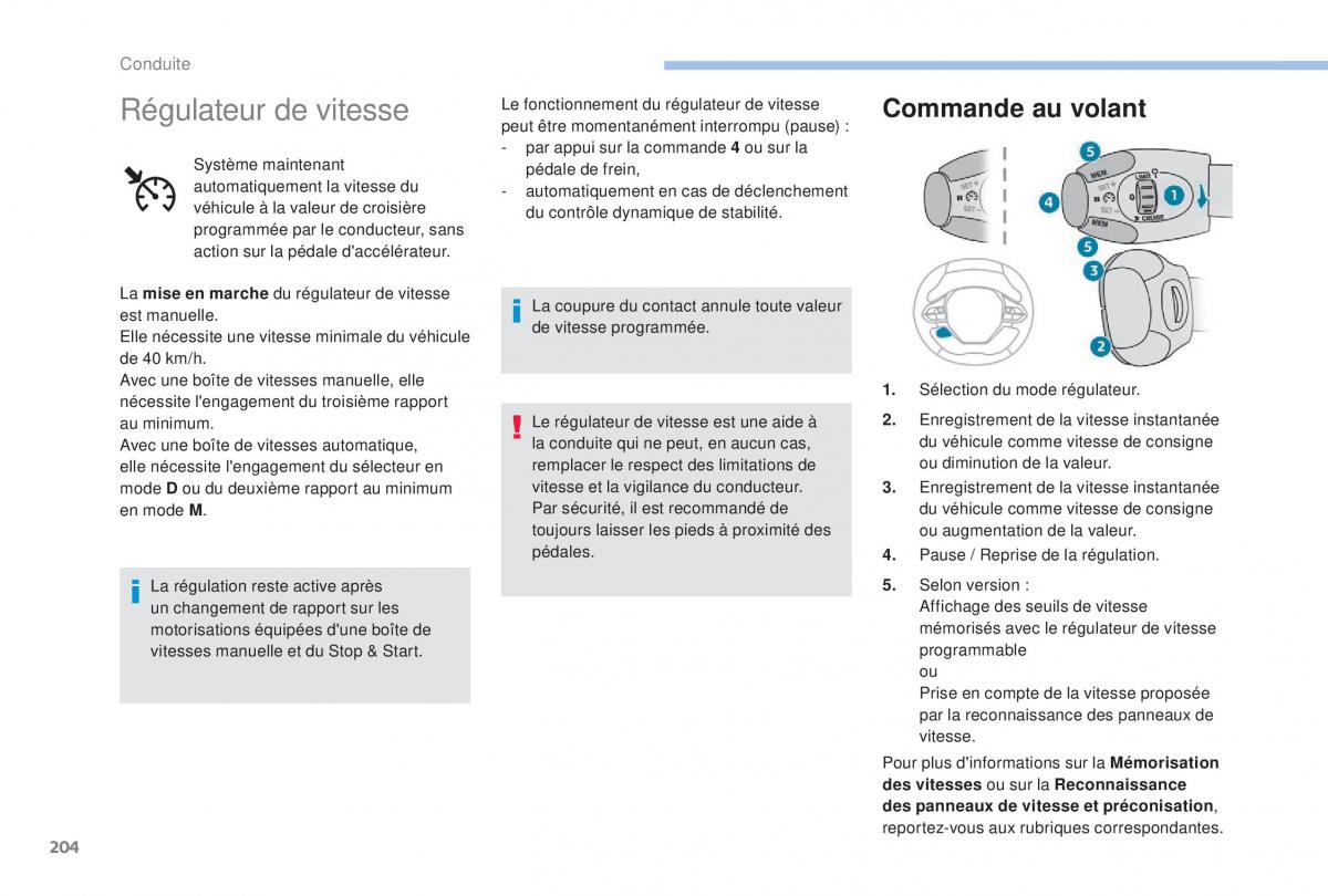 manual Peugeot 5008 FL manuel du proprietaire / page 206