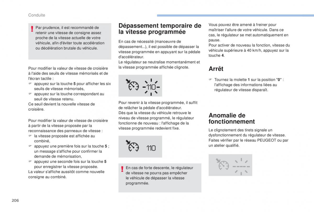 manual Peugeot 5008 FL manuel du proprietaire / page 208