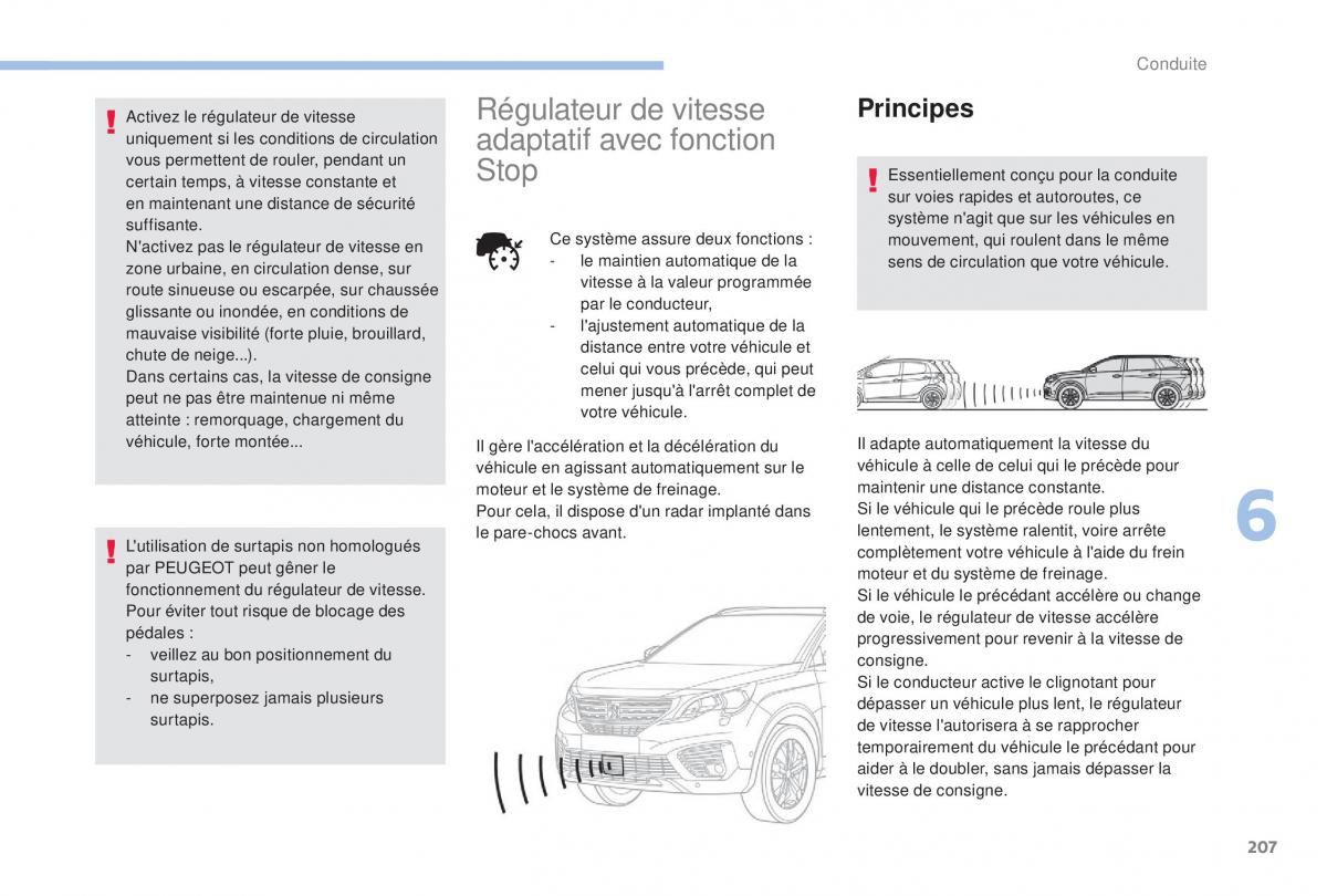 manual Peugeot 5008 FL manuel du proprietaire / page 209