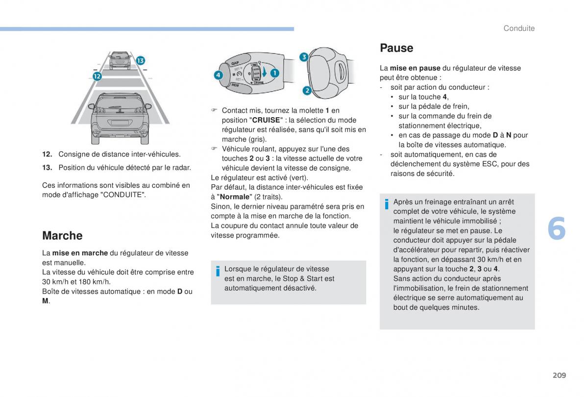 manual Peugeot 5008 FL manuel du proprietaire / page 211