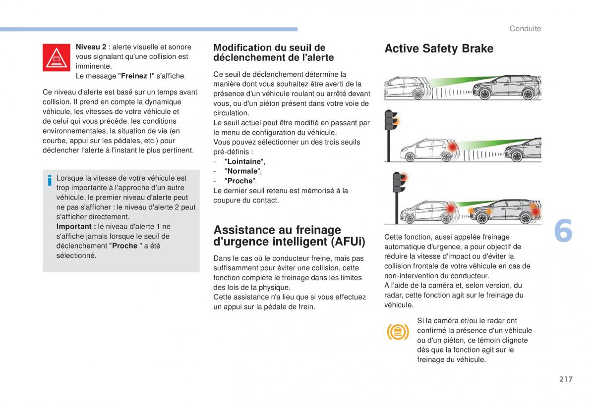 manual Peugeot 5008 FL manuel du proprietaire / page 219