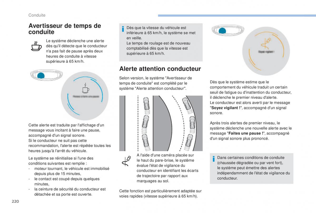 manual Peugeot 5008 FL manuel du proprietaire / page 222