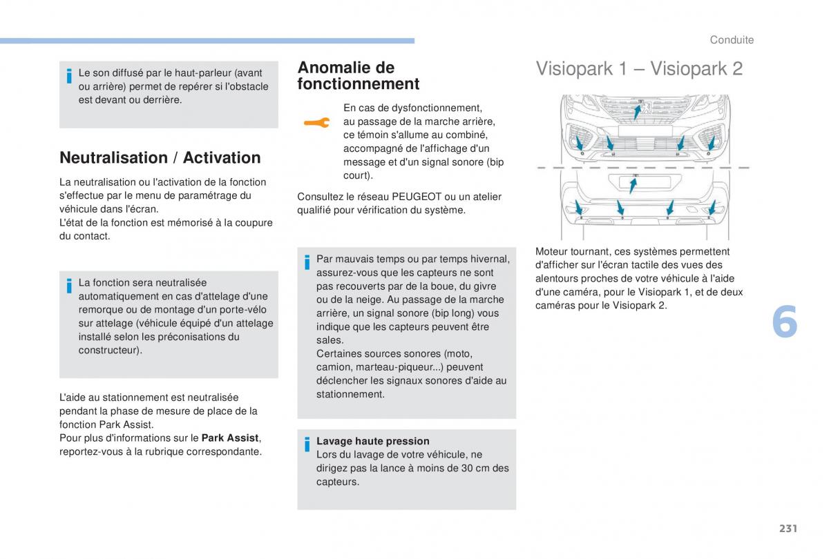 manual Peugeot 5008 FL manuel du proprietaire / page 233