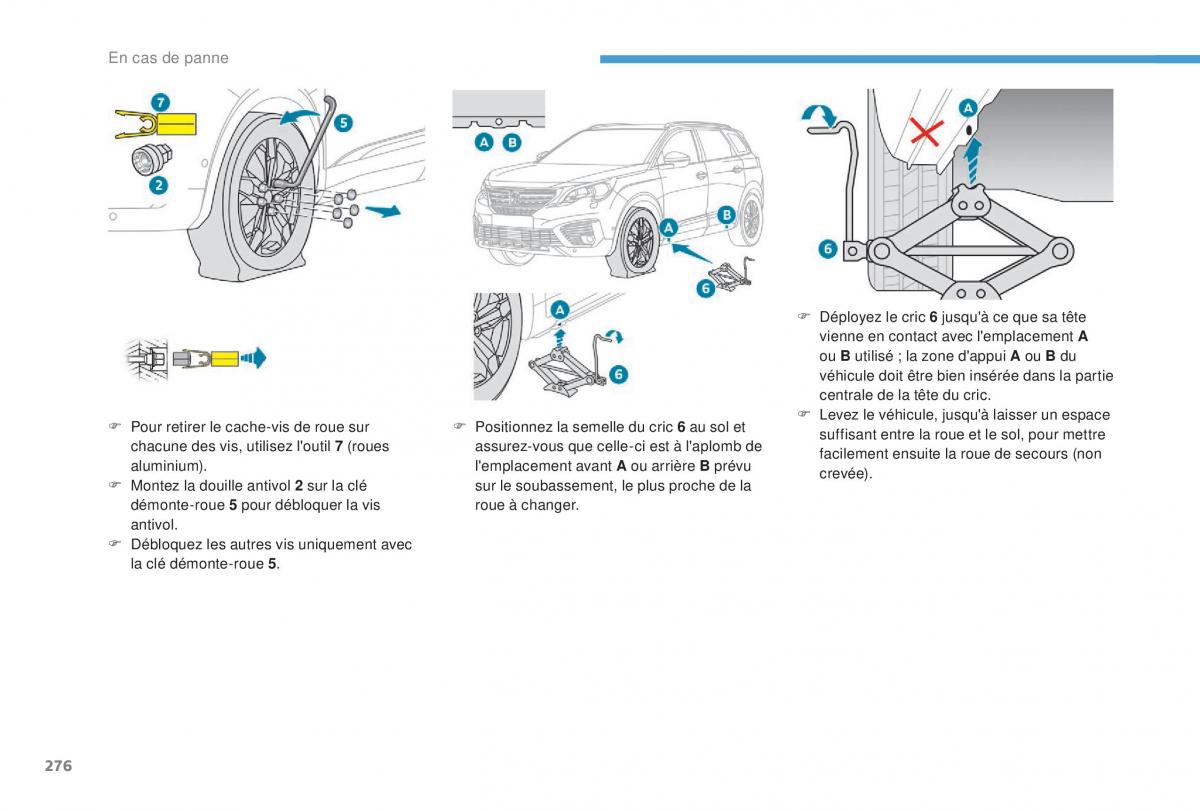 manual Peugeot 5008 FL manuel du proprietaire / page 278