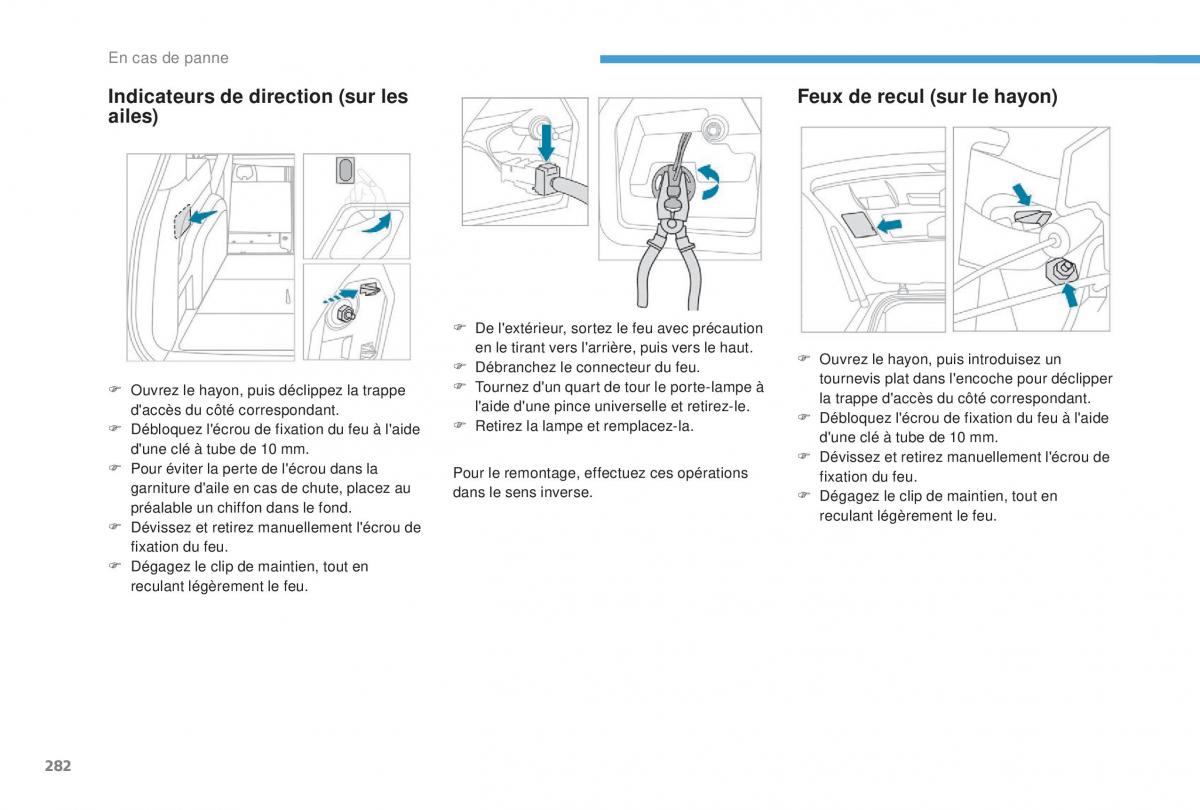 manual Peugeot 5008 FL manuel du proprietaire / page 284