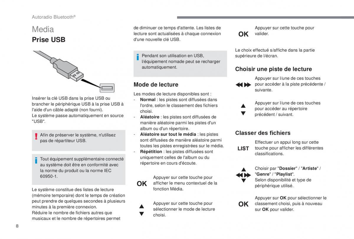 manual Peugeot 5008 FL manuel du proprietaire / page 380