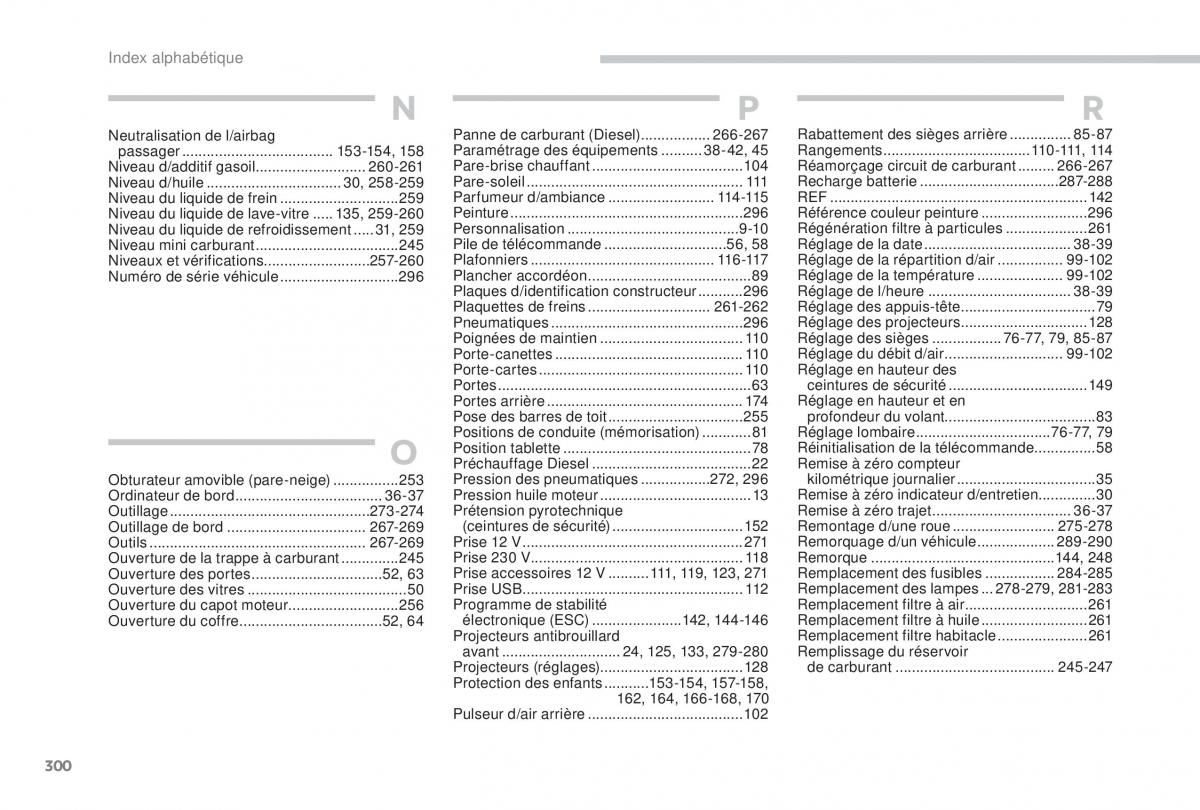 Peugeot 5008 FL manuel du proprietaire / page 398