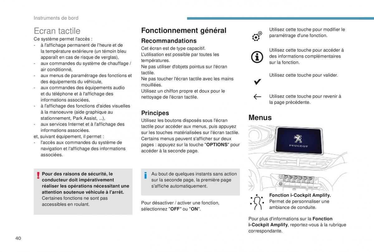 manual Peugeot 5008 FL manuel du proprietaire / page 42