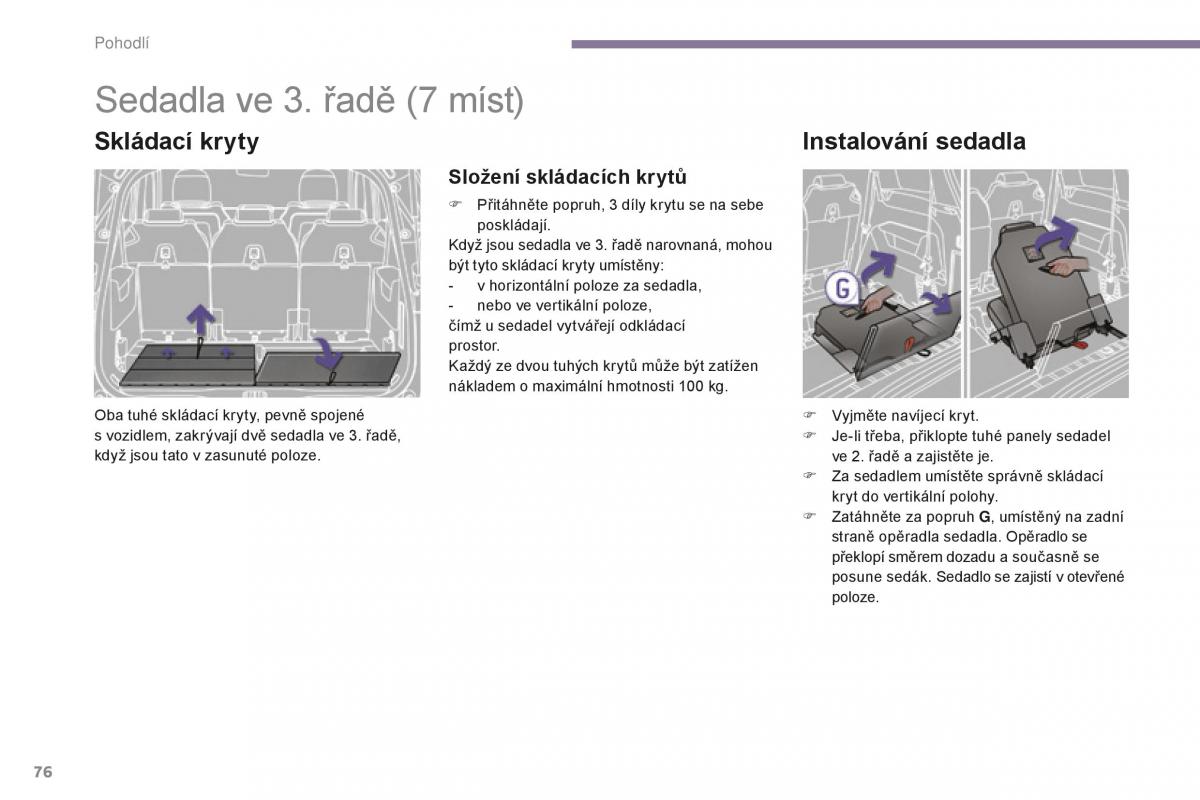 manual  Peugeot 5008 II 2 navod k obsludze / page 78